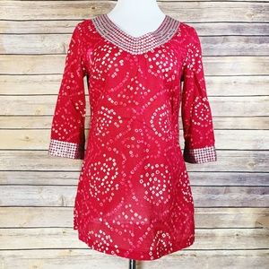Calypso St. Barth for Target Red Sequined Tunic